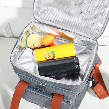 Insulated Lunch Cooler Bag - Black