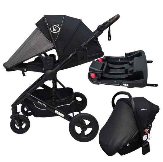 Preorder - Versa 3-in-1 Travel System – Open Bassinet Stroller + Capsule Car Seat with Sunshade Sets