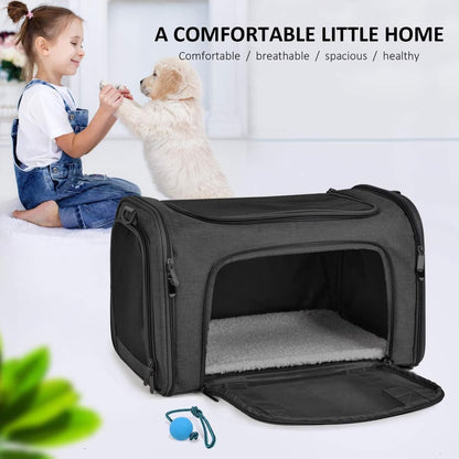 Portable Pet Carrier Bag – Soft-Sided Travel Carrier for Cats & Small Dogs