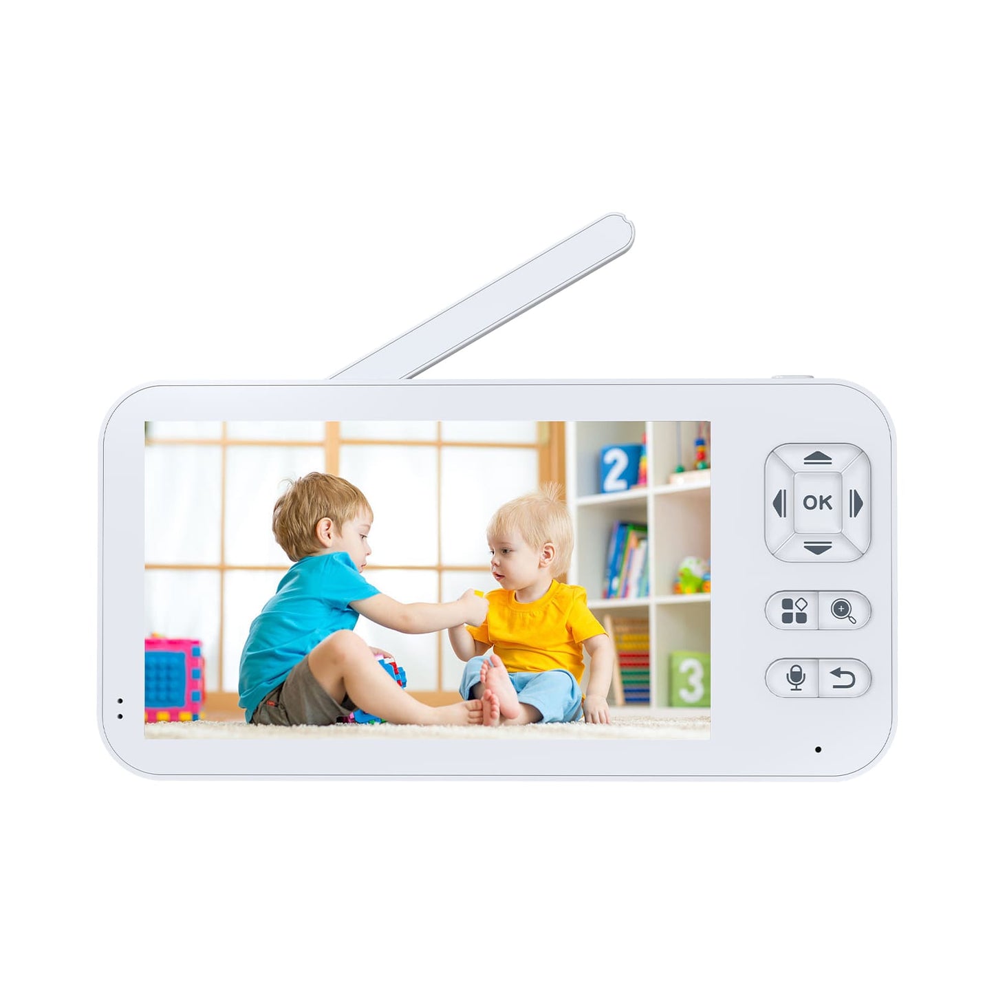 Dual Mode 5" Baby Monitor with Night Vision & Motion Detection – Blue