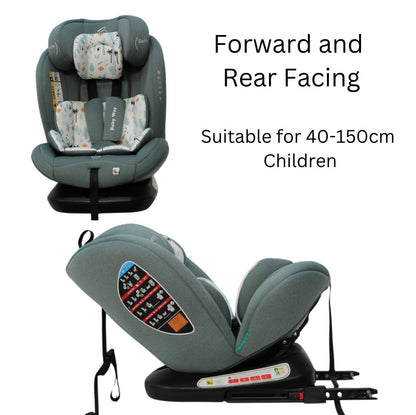 All-Rider Eden i-Size 360 Rotating and Convertible Car Seat with ISOFIX and Top Tether