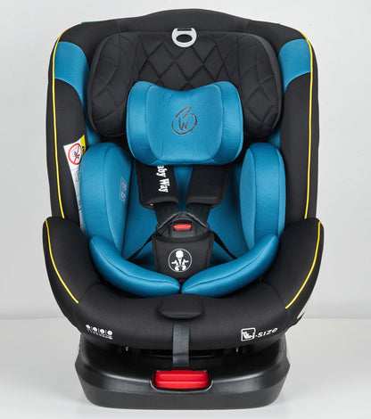 Preorder - GoldSpin BLUE i-Size 360 Rotating Convertible Car Seat with ISOFIX and TOP TETHER