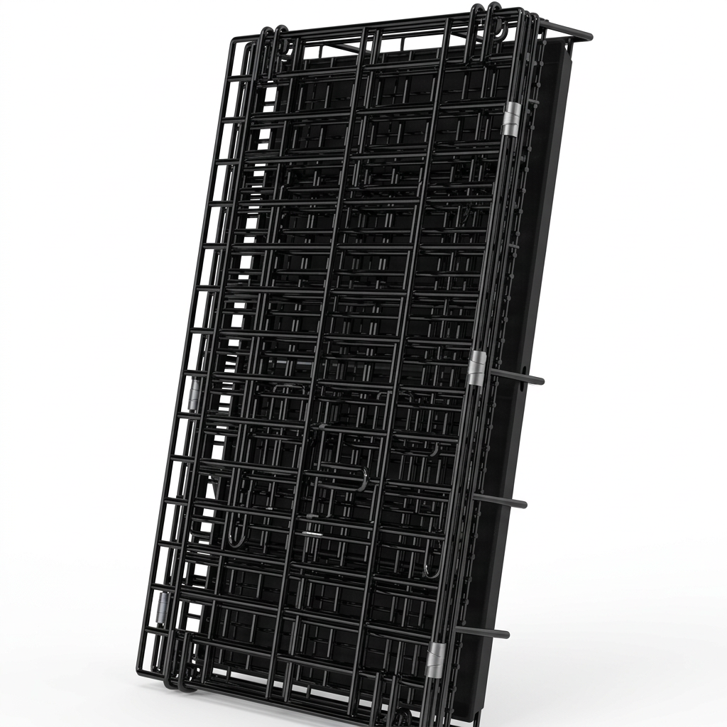 Foldable Pet Cage with Tray - Easy Clean & Portable Design