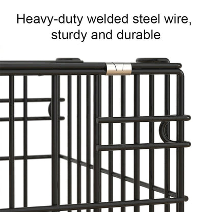 Foldable Pet Cage with Tray - Easy Clean & Portable Design