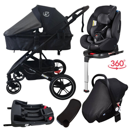 Preorder - Supra Bundle – 3in1 Stroller + Bassinet + Capsule + ISOFIX Base + Classic 360 Car Seat