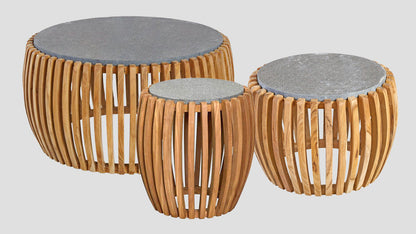 EGMONT TEAK SIDE TABLE - 43cm