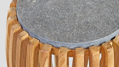 EGMONT TEAK SIDE TABLE - 43cm