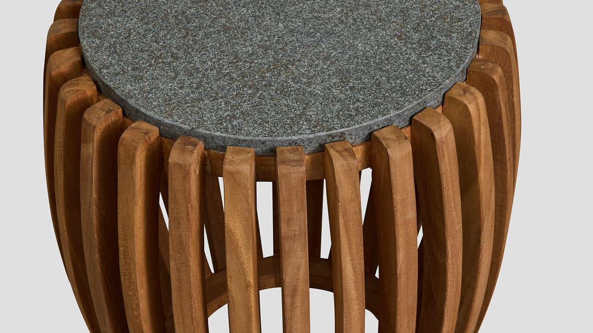 EGMONT TEAK SIDE TABLE - 43cm