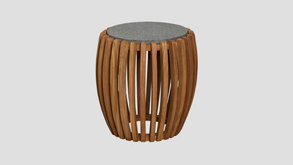 EGMONT TEAK SIDE TABLE - 43cm