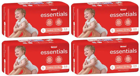Huggies Essentials Value Box - Size 5 (13-18 kg) 176 Nappies