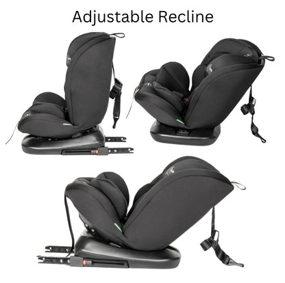 All-Rider 360 Rotating Convertible i-Size Car Seat with ISOFIX and Top Tether BLACK