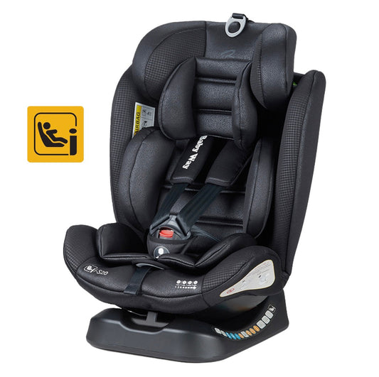GrowSwitch iSize Convertible Car Seat for 0-12 years - BLACK