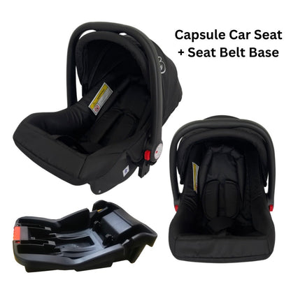 Preorder - LiteTrax Compact & Lightweight Urban Stroller + Capsule Car Seat + Base with Pull Handle