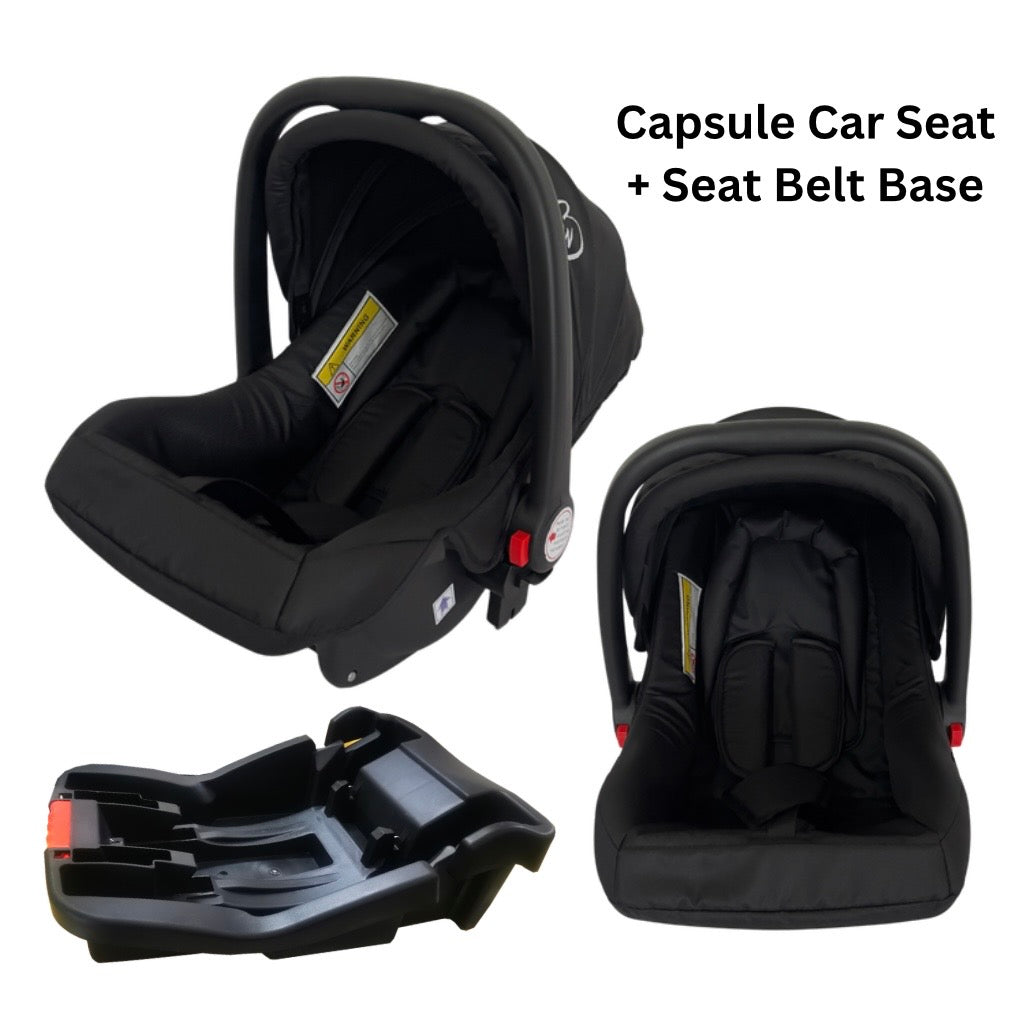 Cooper Compact 4in1 Travel System - Stroller + Capsule + Base + All-Rider 360 Car Seat Bundle