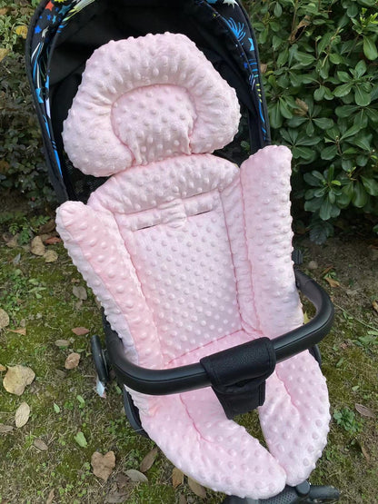 Deluxe Baby Stroller Pad liner with Multi-Zone Support