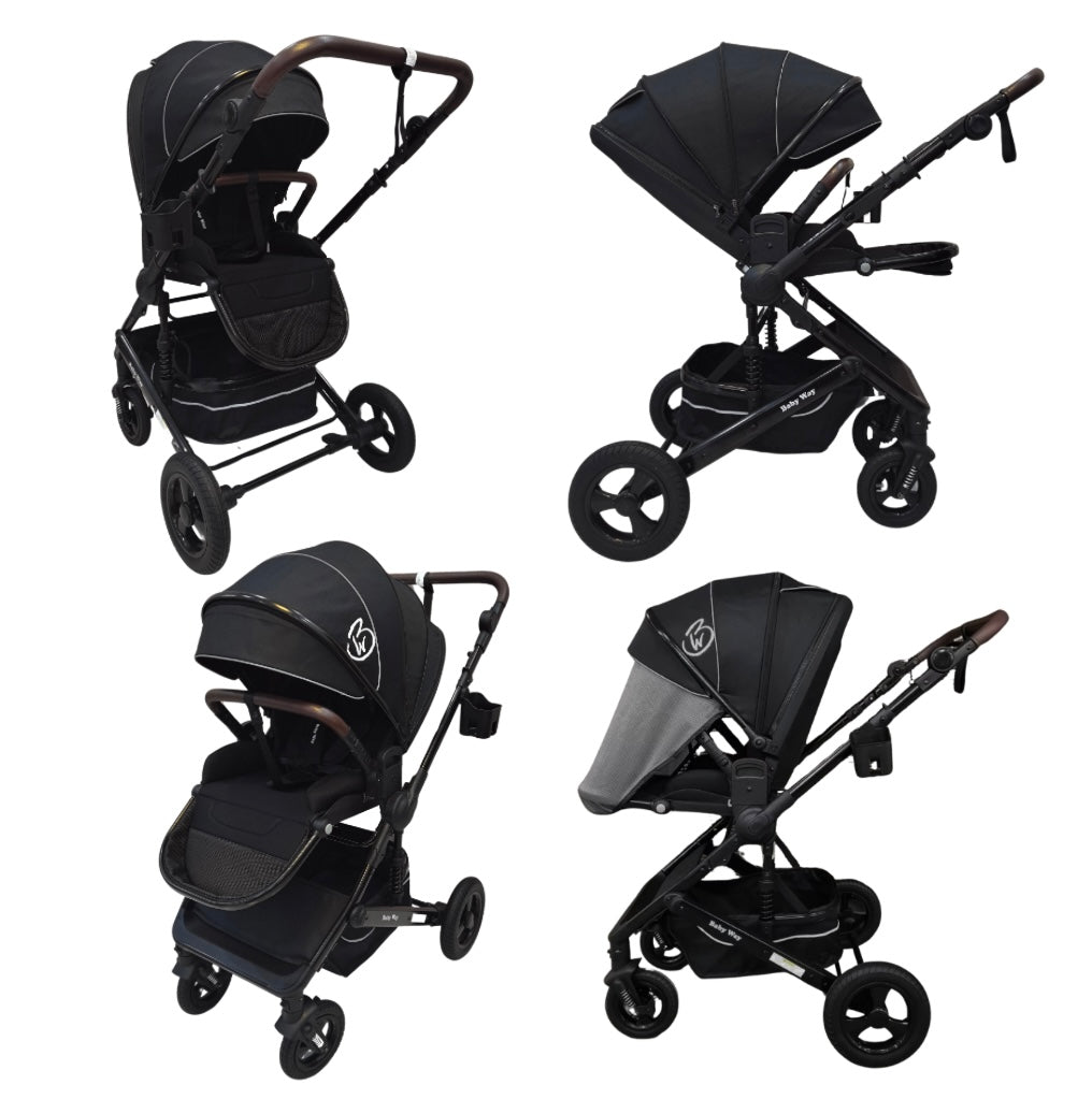 Versa 2in1 Open Bassinet Stroller with Sunshade and Cup Holder