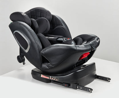 Preorder - Royal Black i-Size 360 Rotating Convertible Car Seat with ISOFIX and Top Tether
