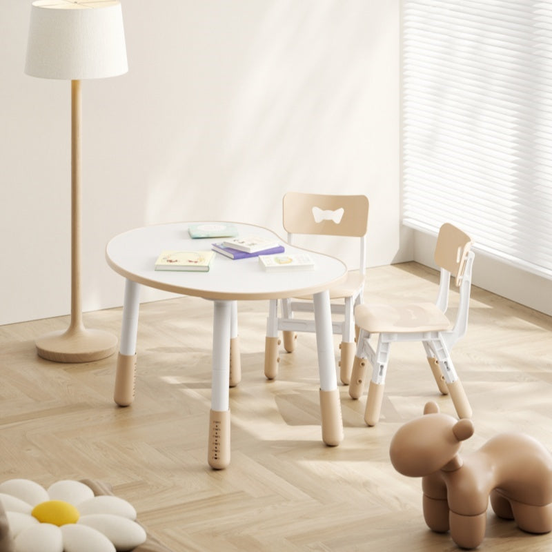 Height Adjustable Peanut Table with 2 Chairs Blue - image 5