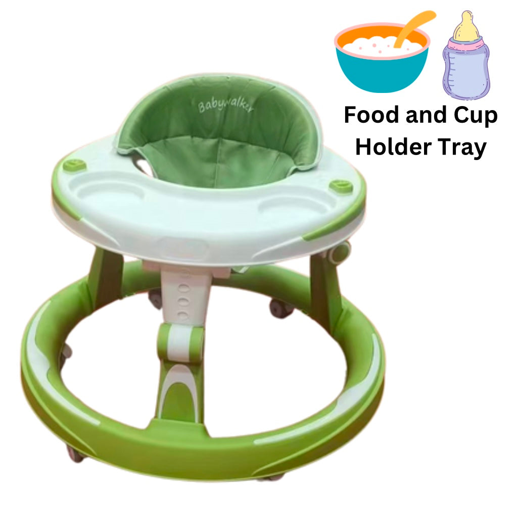 Zoom Adjustable O-ring Baby Walker with Push Handle
