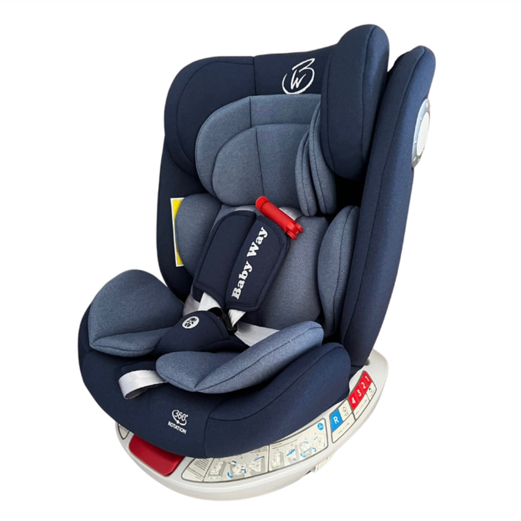The Slim: 360 Rotation Convertible Car Seat with Double Head & Neck Support