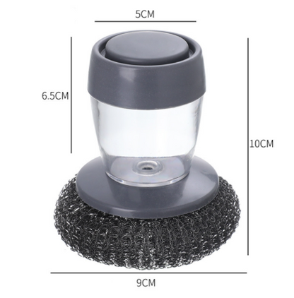 Kitchen Soap Dispensing Pot Cleaning Brush