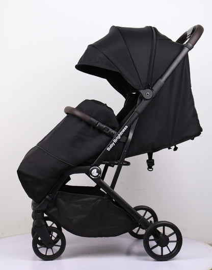 Newborn Pram & Capsule – SwiftGo Lightweight Compact Stroller with Capsule (Black)