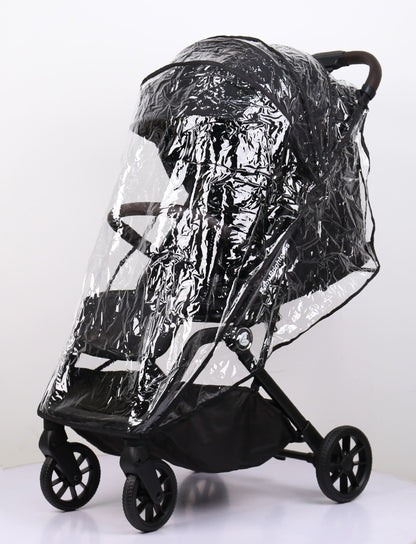 Newborn Pram & Capsule – SwiftGo Lightweight Compact Stroller with Capsule + Rotating ISOFIX Base (Black)