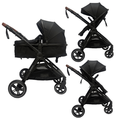 Pre-order Skyra 2-in-1 Newborn Pram & Bassinet Stroller（Black）