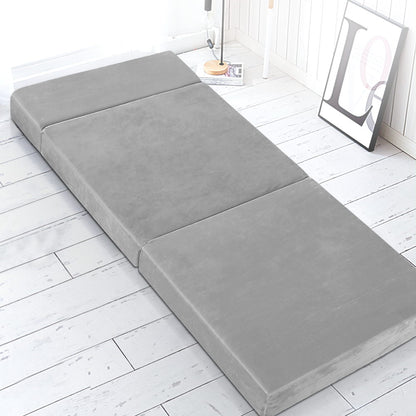 Giselle Bedding Foldable Mattress Folding Foam Bed Mat Light Grey