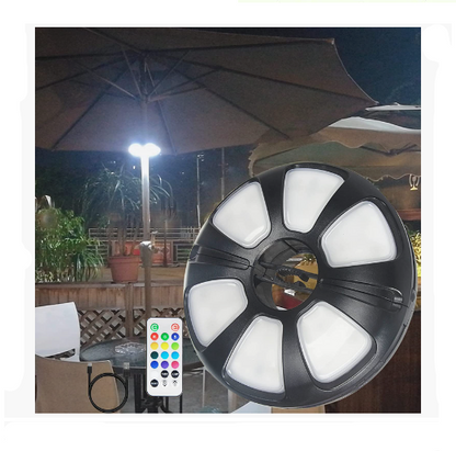 Battery Operated Outdoor Patio Umbralla Pole Led Light Rechargeable