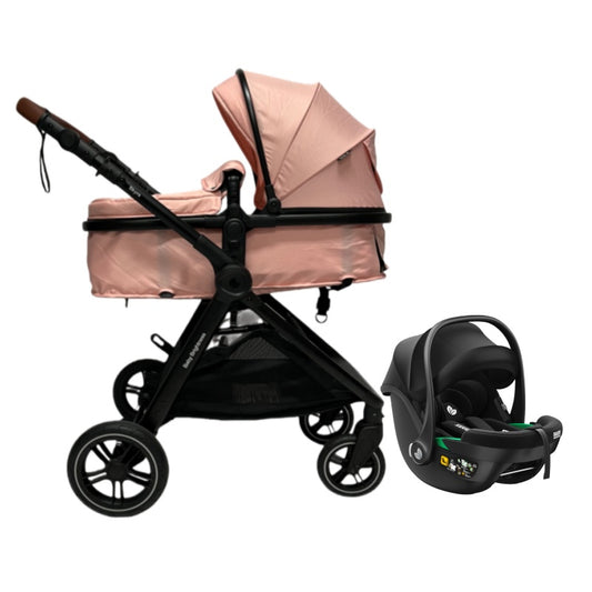 Skyra 2-in-1 Newborn Pram & Bassinet Stroller and Car Seat (Pink)