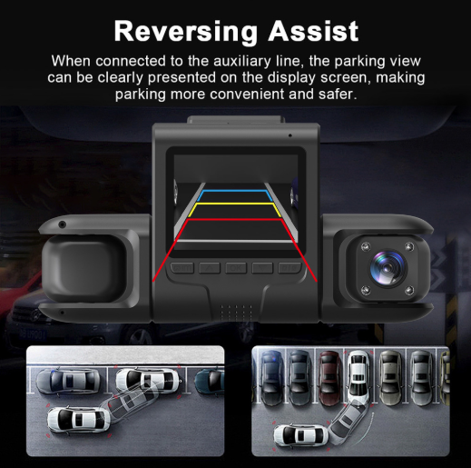 Four-record Driving Recorder Dash Cam Four Channel Video
