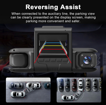 Four-record Driving Recorder Dash Cam Four Channel Video