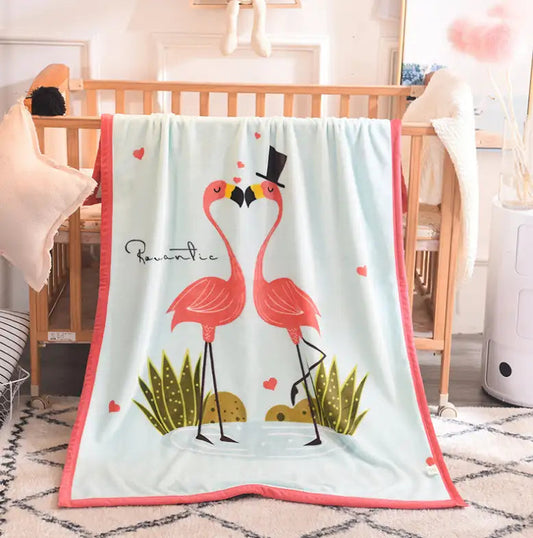 Sleep Tight Mink Feel Blanket FLAMINGO - Babyonline