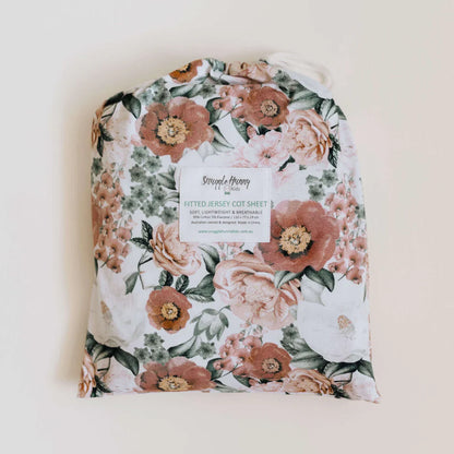 Snuggle Hunny Kids Fitted Cot Sheet - FLORENCE