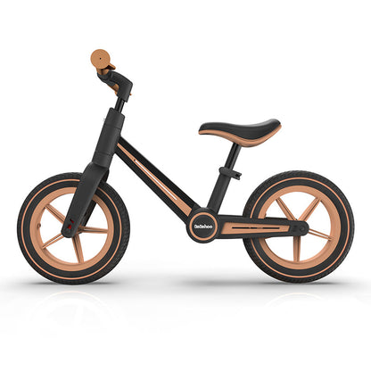 Premium Foldable & Adjustable Brown Racing Balance Bike | Bithday Gift for Kids Aged 2-5