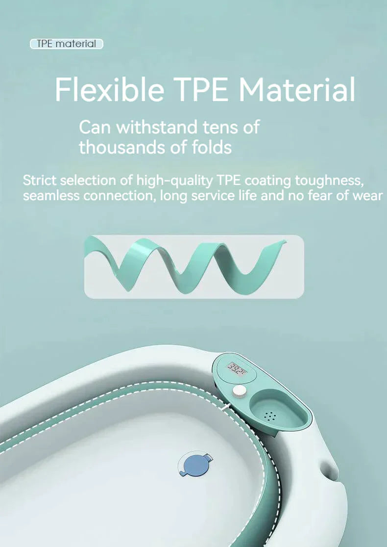 Foldable Baby Bath Tub & Bath Seat -Pink