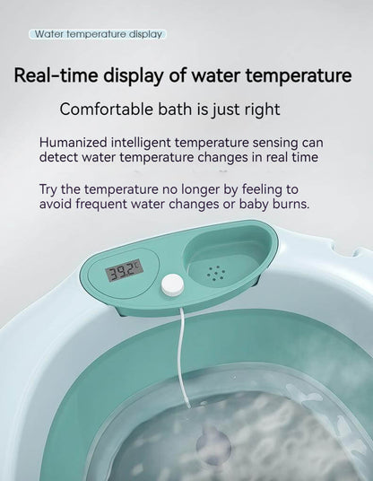 3 in 1 Foldable Baby Bath Tub & Bath Seats -Unisex Grey