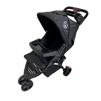 The Jogger - Agile 3-Wheel Compact Stroller + Food Tray + Parents Tray