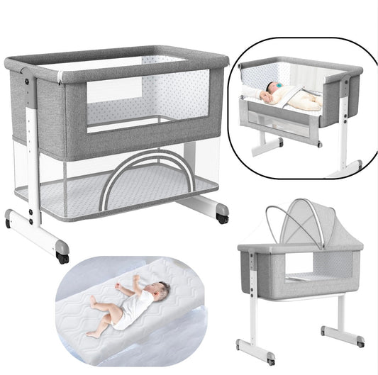 3in1 CoSleeper Baby Bassinet and Game Bed & Mattress – Adjustable Height