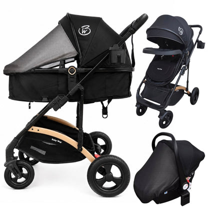 Preorder - Titan 3in1 Stroller + Bassinet + i-Size Capsule Car Seat Combo with Sunshade Set and Food Tray