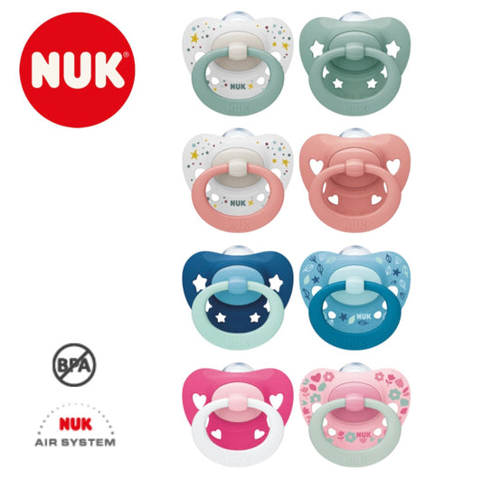 NUK Signature Silicone Soother - Orthodontic & BPA-Free