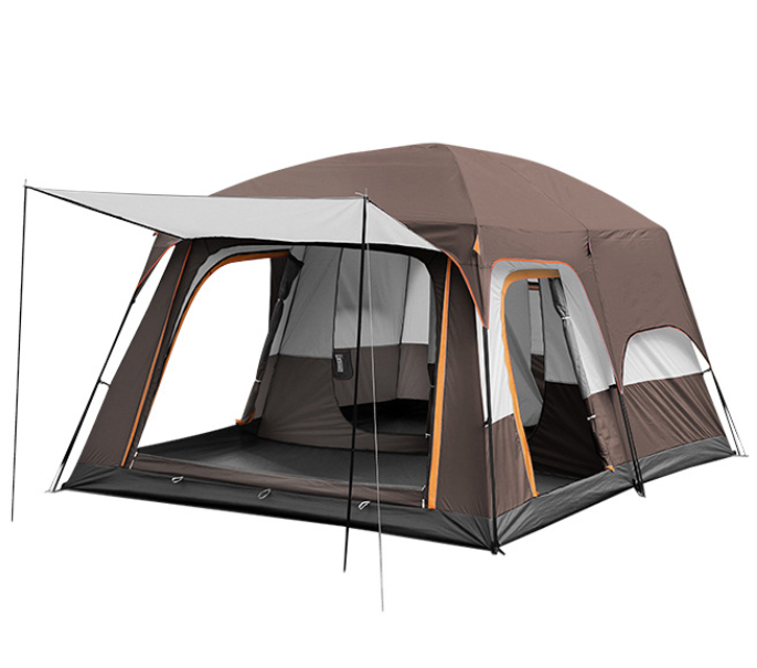 Camping Tent For 5-8persons 310x220x190cm Coffee