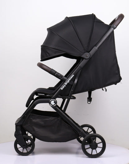 Newborn Pram & Capsule – SwiftGo Lightweight Compact Stroller with Capsule + ISOFIX Base (Black)