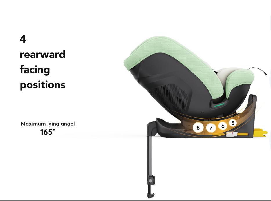 Pre-order Baby Brightness ArmorMax Pro 360° Rotating Car Seat with Slide Function – Grey