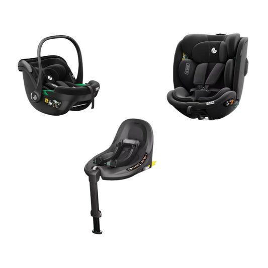 Baby Brightness i-Size Rotating Family Bundle - EverNest Infant Capsule, EverPeak 360 Car seat and EverRoot Rotating ISOFIX Base