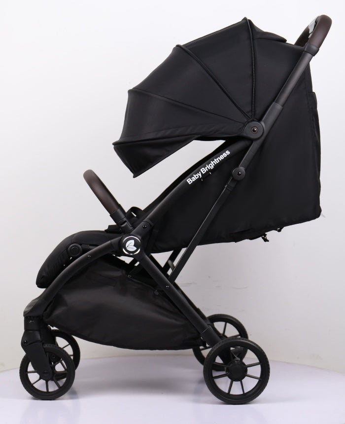 Newborn Pram & Capsule – FlexGo Auto Folding Stroller with Capsule (Black)