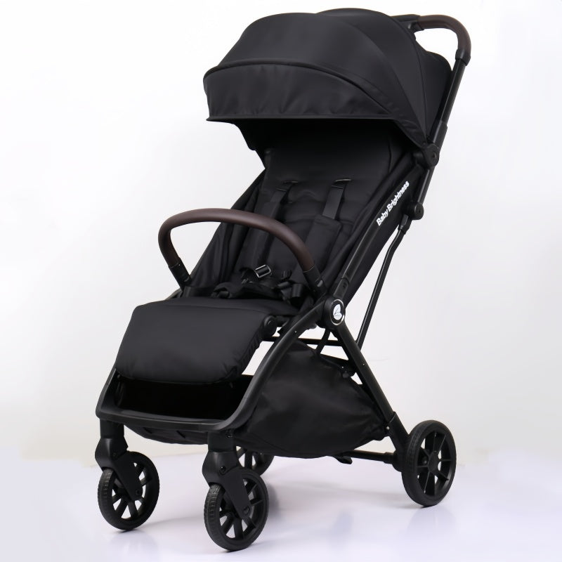 Newborn Pram & Capsule – FlexGo Auto Folding Stroller with Capsule (Black)