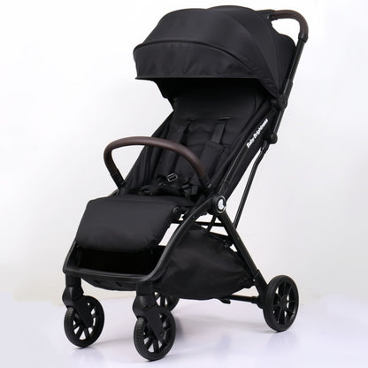 Newborn Pram & Capsule – FlexGo Auto Folding Stroller with Capsule (Black)