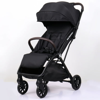 Pre-order Newborn Pram & Capsule – FlexGo Auto Folding Stroller with Reclining Capsule (Black) - image 9